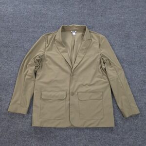 Duluth‎ Trading Jacket Mens Large Tan Pitch Man Pro Presentation Travel Blazer